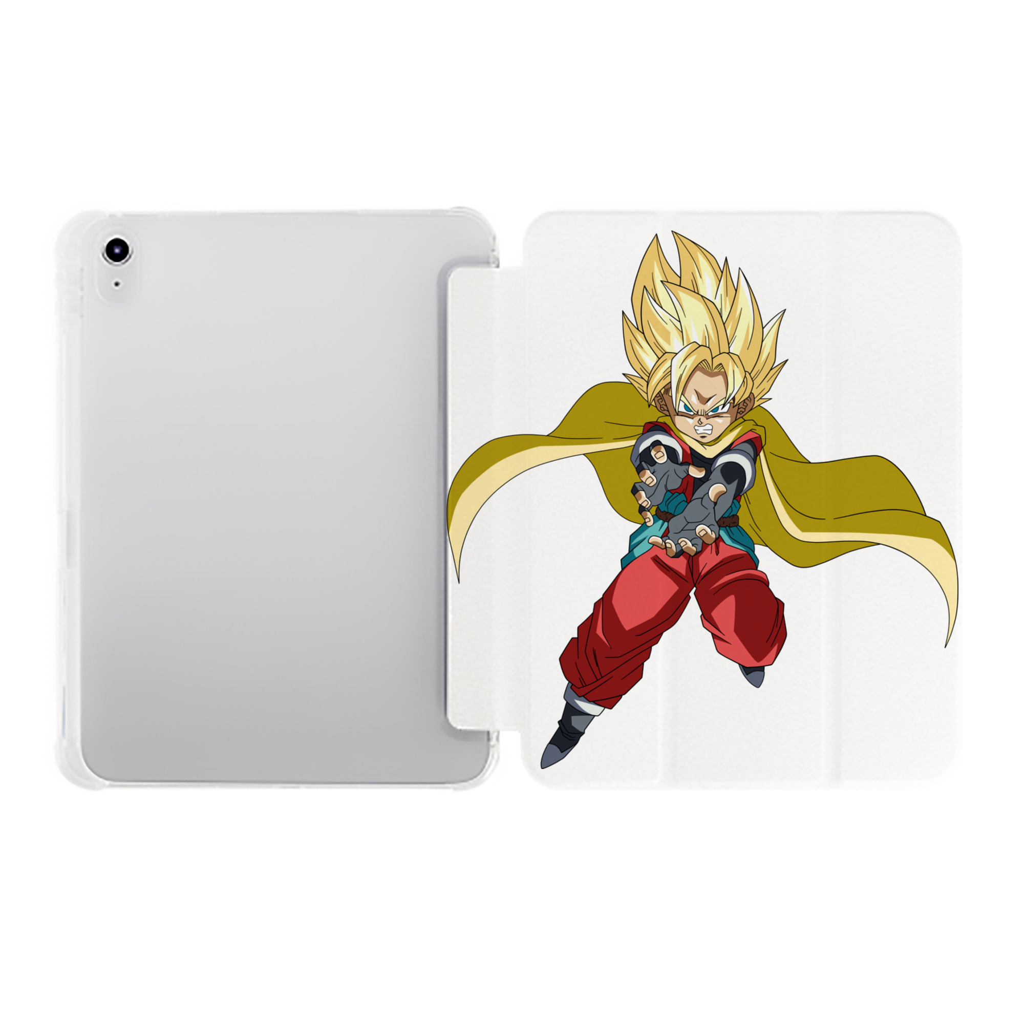 （画像用） ドラゴンボール DRAGON BALL IPad ケース ペン収納付き 三つ折りスタンド PUレザー×シリコン 対応機種9.5/10.5/10.9インチ